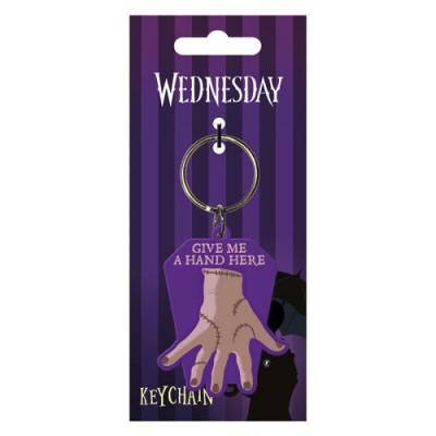 LLAVERO GOMA CHOCA LA MANO WEDNESDAY PYRAMID INTERNATIONAL RK39476C