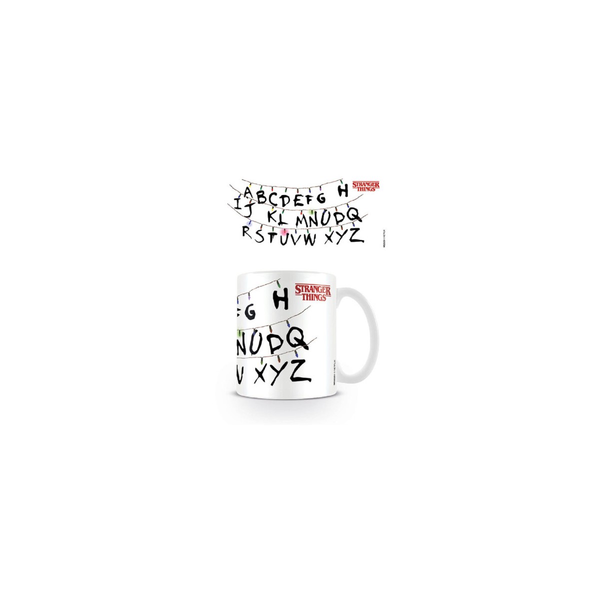 TAZA STRANGER THINGS ABECEDARIO PYRAMID INTERNATIONAL MG25251