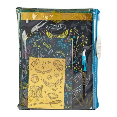 SET DE PAPELERiA HARRY POTTER HOGWARTS ALUMNI BLUE SKY HP148147