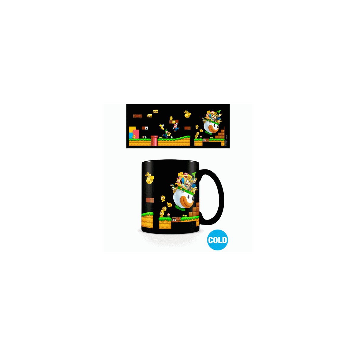 TAZA DESAYUNO CAMBIO DISENO SUPER MARIO MONEDA PYRAMID INTERNATIONAL SCMG24854