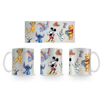 TAZA MIX PERSONAJES DISNEY BLANCA 315 ML PYRAMID INTERNATIONAL MG27704