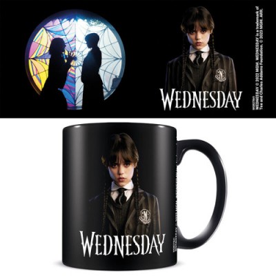 TAZA NEGRA FRIENDSHIP WEDNESDAY PYRAMID INTERNATIONAL MGB27841