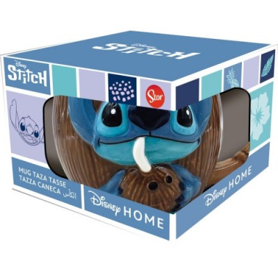 TAZA 3D EN CAJA REGALO STITCH EN COCO 420 ML STOR 78759