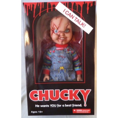 MUNECO DIABoLICO CHUCKY TAMANO REAL CON EFECTO DE SD TOYS MEZMEZ78003