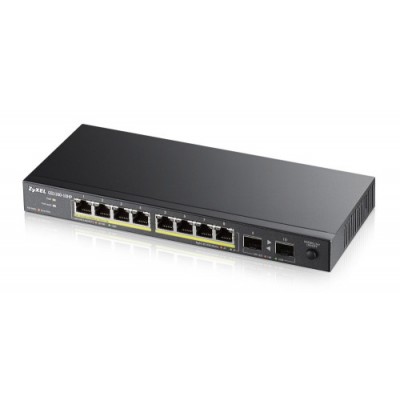 Zyxel GS1100 10HP No administrado Gigabit Ethernet 10 100 1000 Energia sobre Ethernet PoE 1U Negro