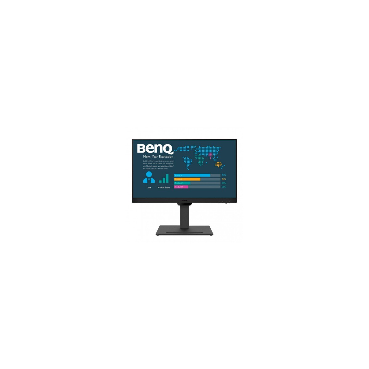 MONITOR BENQ BL2490T 238 IPS FHD 100Hz DP 2x HDMI AlTAVOCES VESA REGULABLE ALTURA EYECARE