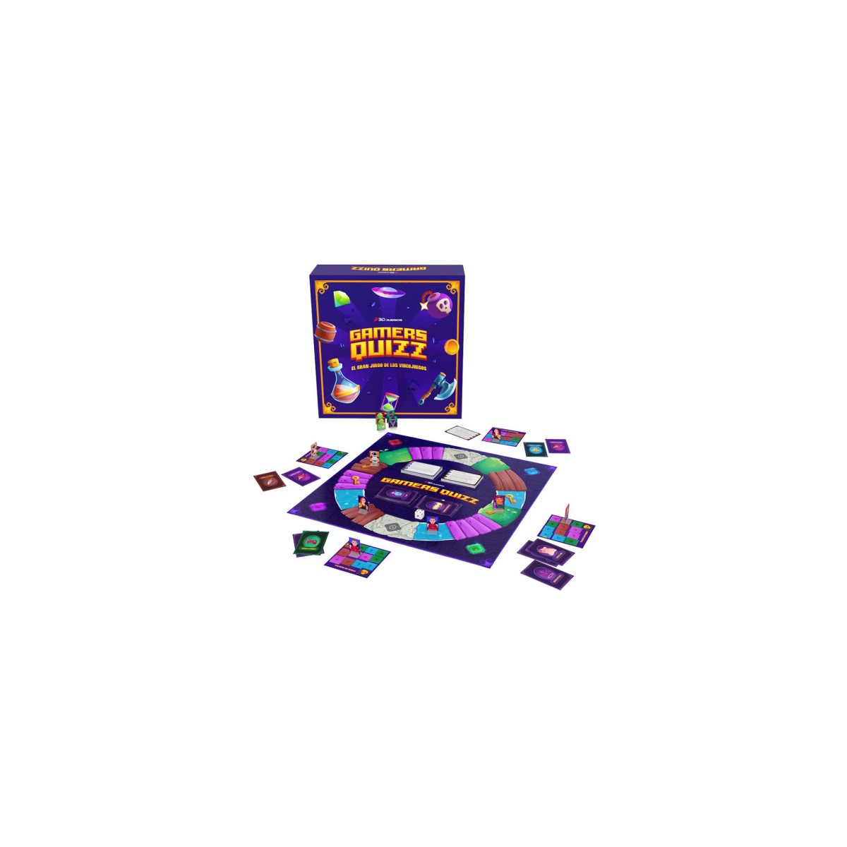 JUEGO DE MESA GAMERS QUIZZ WEBEDIA 8425402853870