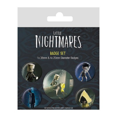 SET DE CHAPAS 5 UNIDADES LITTLE NIGHTMARES II MEDIDAS 1 X 38 CM 4 X 25CM PYRAMID BP80755