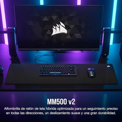 ALFOMBRILLA CORSAIR MM500 V2 GAMING NEGRO SUPERFICIE EXTENSA CH 941B141 WW