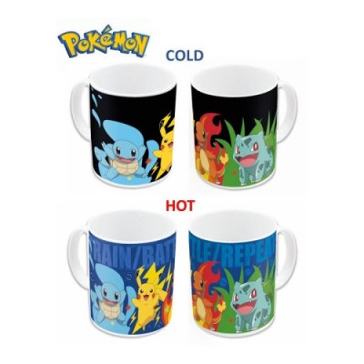 TAZA TeRMICA SQUIRTLE PIKACHU CHARMANDER Y BULBASUR 325 ML STOR 20002