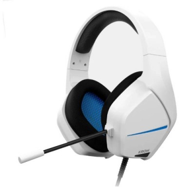 KROM AURICULARES GAMING BLANCO AZUL