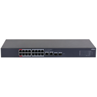 CS4220 16GT 240 DAHUA SWITCH POE 16 PUERTOS GIGABIT 2 UPLINK GIGABIT RJ45 2SFP GIGABIT 240W MANAGED CLOUD L2