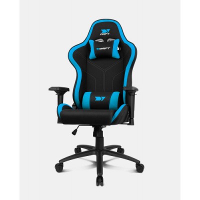 DRIFT DR110BL silla para videojuegos Butaca para jugar Asiento acolchado Negro Azul