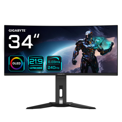 Gigabyte MO34WQC2 pantalla para PC 864 cm 34 3440 x 1440 Pixeles Wide Quad HD OLED Negro