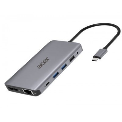 Acer HPDSCAB009 base para portatil y replicador de puertos Alambrico USB 32 Gen 1 31 Gen 1 Type C Plata