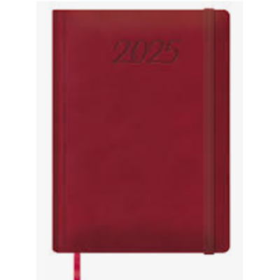 AGENDA 2025 MANAOS DiA PaGINA 17 X 24 CM COLOR BURDEOS DOHE 12755 25