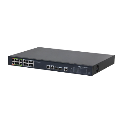 DH LR2218 16ET 240 V2 DAHUA SWITCH L2 EPOE GESTIONABLE 16 PUERTOS 10 100 8 EPOE EOC 8 POE 2 UPLINK COMBO GIGABIT SFP