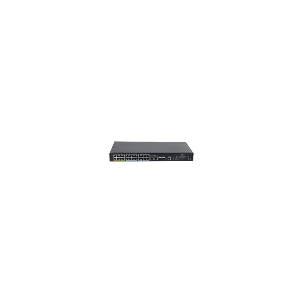 DH LR2226 24ET 360 V2 DAHUA SWITCH L2 EPOE GESTIONABLE 24 PUERTOS 10 100 8 EPOE EOC 16 POE 2 UPLINK COMBO GIGABIT SFP