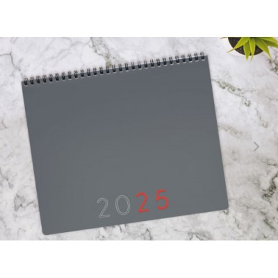 PLANIFICADOR 2025 MES VERTICALNOTAS 250X200MM GRIS INTERNACIONAL FINOCAM 625505025