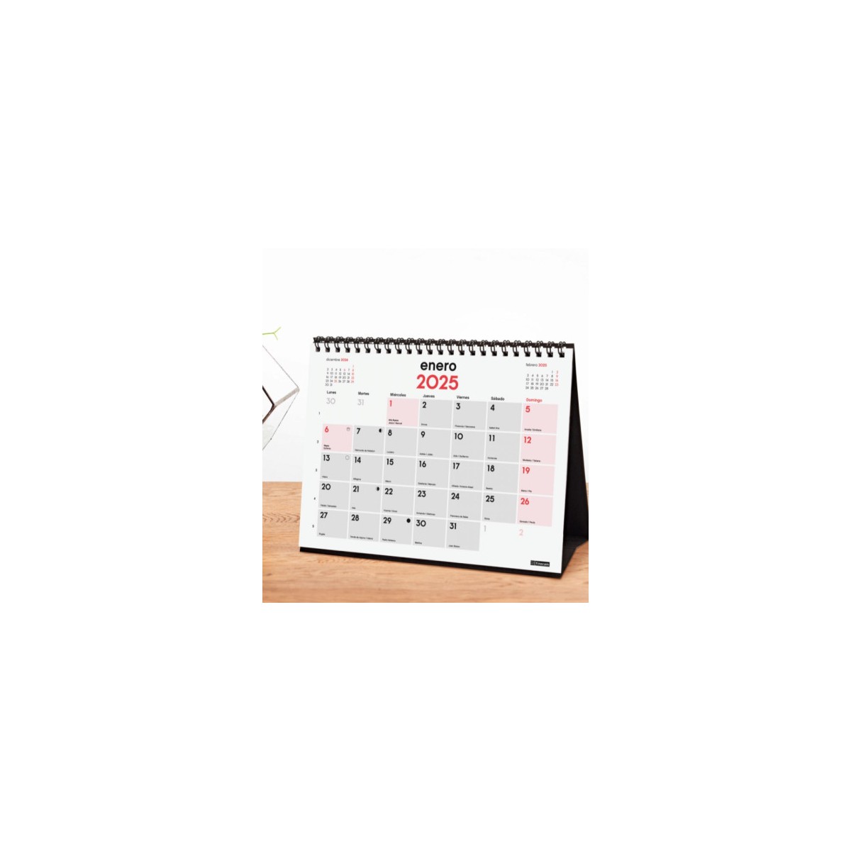 CALENDARIO 2025 SOBREMESA NEUTRO ESCRIBIR XS 140X150MM FINOCAM 780140025