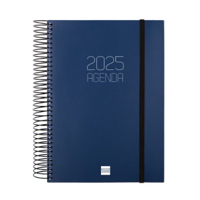 AGENDA 2025 BASIC OPAQUE E10 155X212MM DIA PAGINA AZUL FINOCAM 742911025