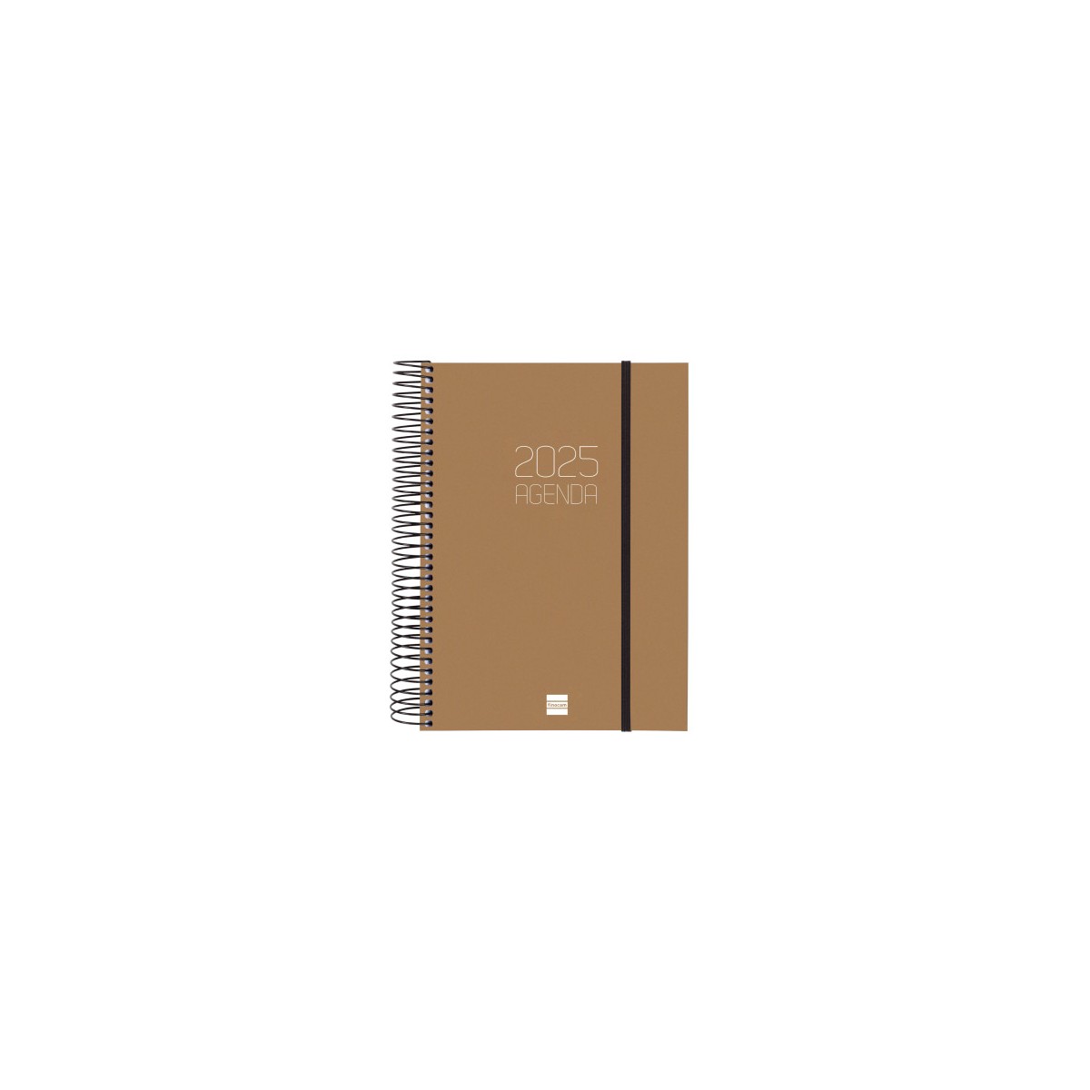 AGENDA 2025 BASIC OPAQUE E10 155X212MM DIA PAGINA MARRON FINOCAM 742914025