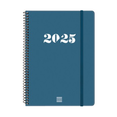 AGENDA 2025 BASIC MY E10 155X212MM SEMANA VISTA HORIZONTAL AZUL FINOCAM 743501025