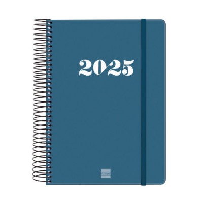 AGENDA 2025 BASIC MY E10 155X212MM DIA PAGINA AZUL FINOCAM 743521025