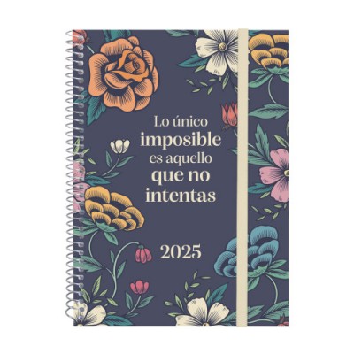 AGENDA 2025 TRENDY DESIGN E10 155X212MM SEMANA VISTA HORIZONTAL IMPOSIBLE FINOCAM 742232525