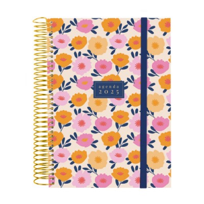 AGENDA 2025 TRENDY DESIGN E10 155X212MM DIA PAGINA SELVA FINOCAM 742312925