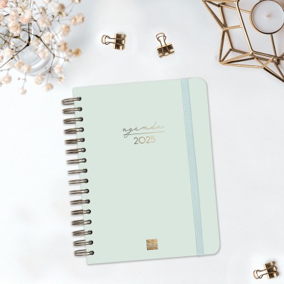 AGENDA 2025 TRENDY ALMA E10 155X212MM DIA PAGINA MENTA FINOCAM 762040325