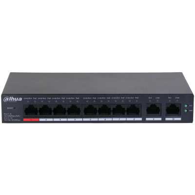 DH CS4010 8ET 110 DAHUA SWITCH 10 PUERTOS CLOUD MANAGEMENT 8 POE