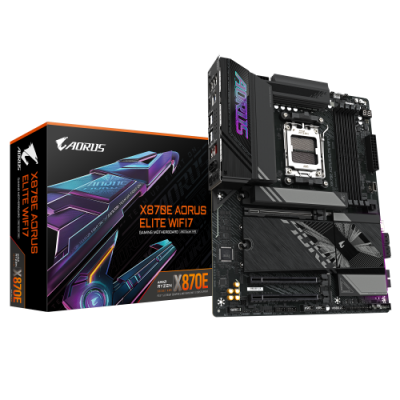 GIGABYTE Placa base X870E A ELITE WIFI7 Compatible con CPUs AMD Ryzen 9000 VRM digital de 1622 fases hasta 8000MHz DDR5 OC 4xPC