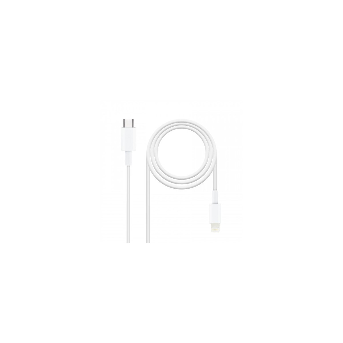 TooQ 10100602 cable de conector Lightning 2 m Blanco