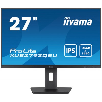 iiyama XUB2793QSU B7 pantalla para PC 686 cm 27 2560 x 1140 Pixeles Wide Quad HD LED Negro