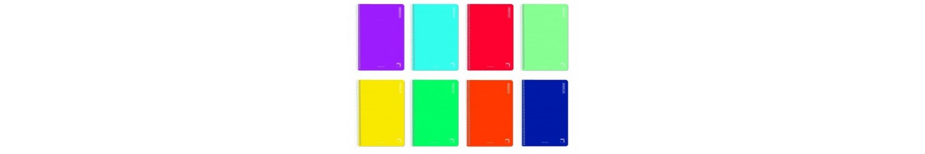 La más amplia gama en diseño, formatos y colores en Blocs y cuadernos